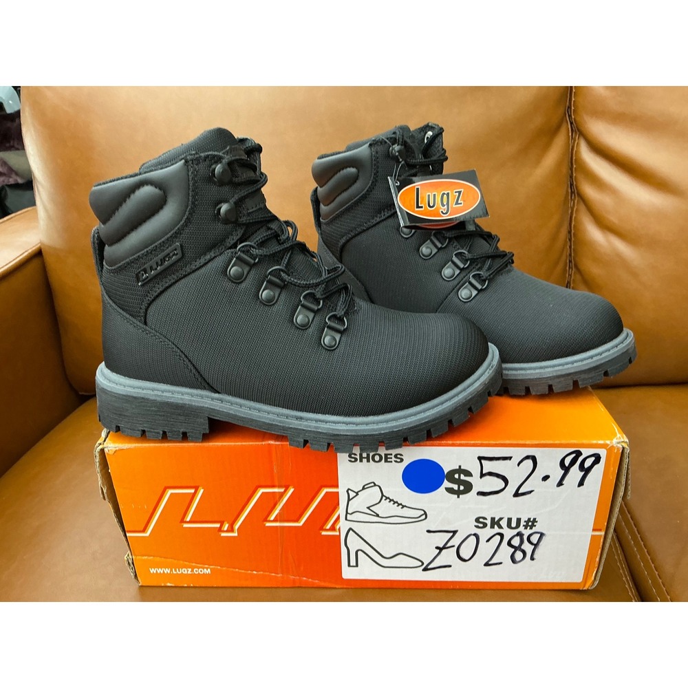 Lugz Grotto II Boots Womens 5.5 Black New Textile Ankle Work Hiking WGROT2T-069 - Picture 7 of 8